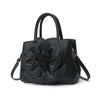 PU leather flower portable shoulder bag