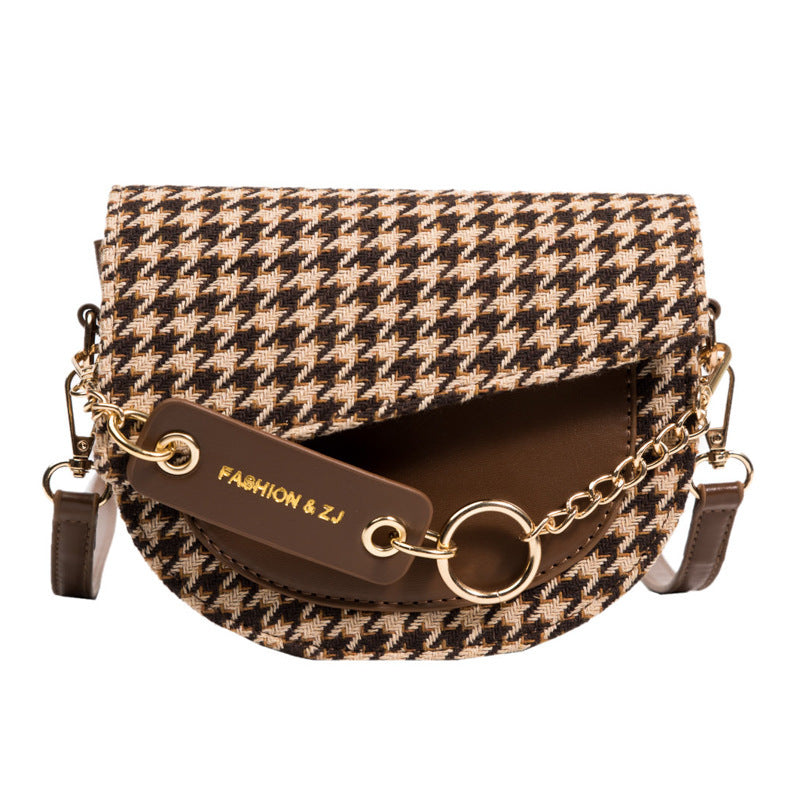 Houndstooth Personality Daily Commuter Female Bag