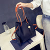 new bucket bag bag wooden beads mother bag fringed fashion handbag cross single shoulder bag