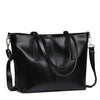 New leather bag bag leather fashion all-match simple single shoulder bag shopping bag bag capacity