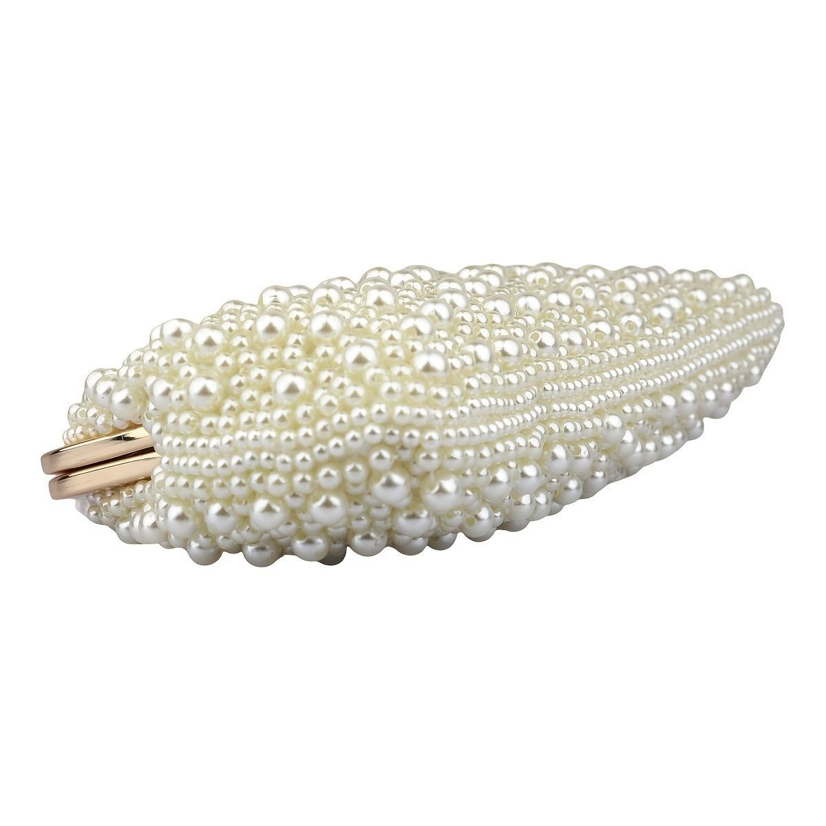 Luxurious Pearl Decor Evening Frame Bag - Elegant, Formal, and Sparkling Clutch Purse for Wedding Party, Prom, Dinner, and Banquet - Perfect for Making a Statement and Adding a Touch of Sophistication to Any Outfit