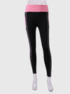 Quick-drying Gothic Color Block Leggings Fashion Ankle-length Fitness Leggings With Pocket-Aria Doejay