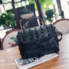 new single shoulder bag leather stitching Xiekua package sheepskin rivets Korean fashion backpack wholesale