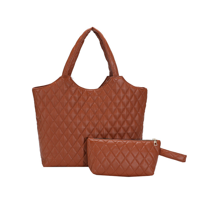 New Versatile Texture Hand-carrying Combination Two-piece Women's Bag