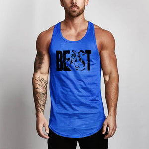 Fitness Men Shirt Slim Fit Vests Mesh Singlets Muscle Tops-Aria Doejay