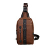 Men's leather retro chest bag