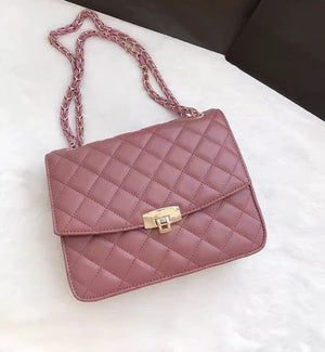 Lingge chain bag shoulder diagonal bag