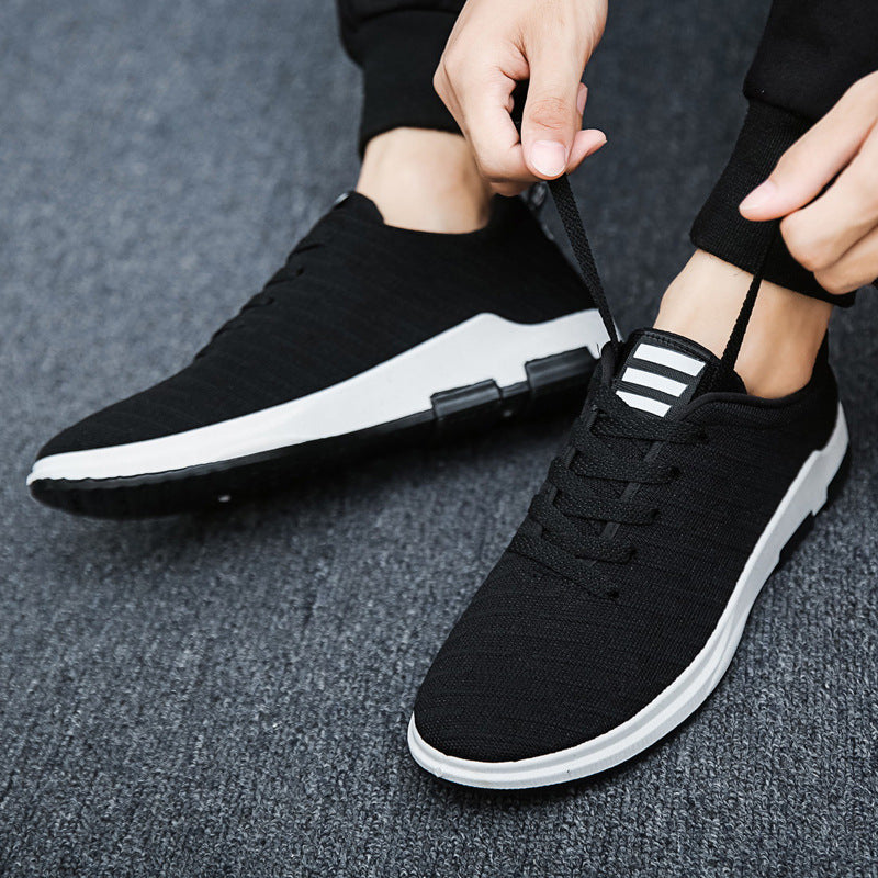 Lace-up Breathable Shoes, Light Sports Casual Shoes, Canvas Shoes, Shoes-Aria Doejay