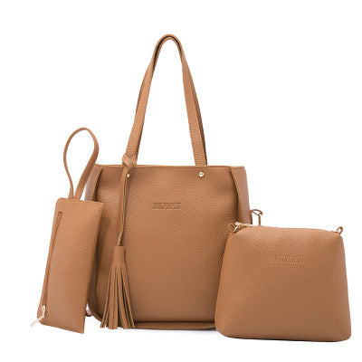 new European style composite package tassel three piece ladies Single Shoulder Bag Messenger Laptop single wholesale