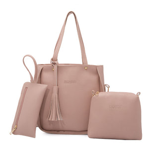 new European style composite package tassel three piece ladies Single Shoulder Bag Messenger Laptop single wholesale