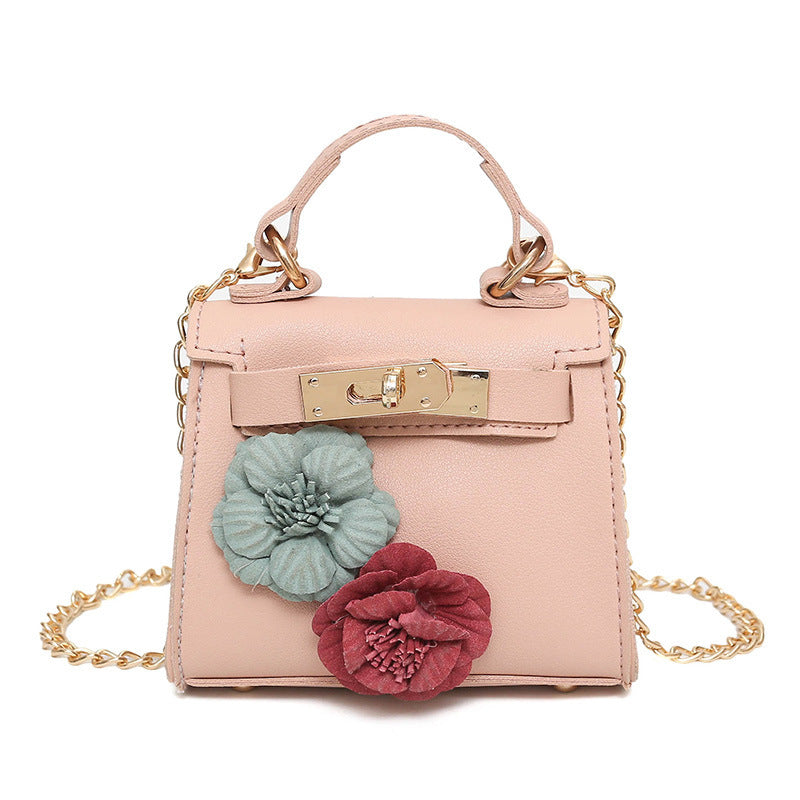 new handbag children Mini palm size flowers Single Shoulder Bag Fashion Mini Bag