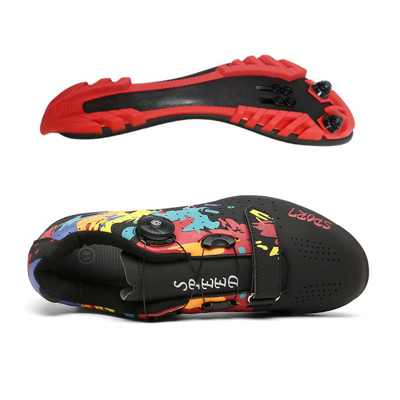 Cross-border New Arrival Road Lock Shoes Riding Shoes Men's And Women's Mountain Lock Shoes Cycling Shoes Outdoor Help Cycling Shoes-Aria Doejay