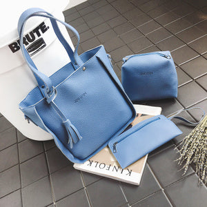 new European style composite package tassel three piece ladies Single Shoulder Bag Messenger Laptop single wholesale