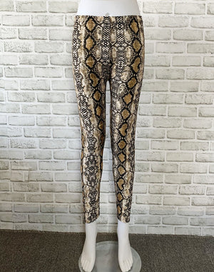 Brushed Cotton Print Camouflage Outerwear Leggings-Aria Doejay