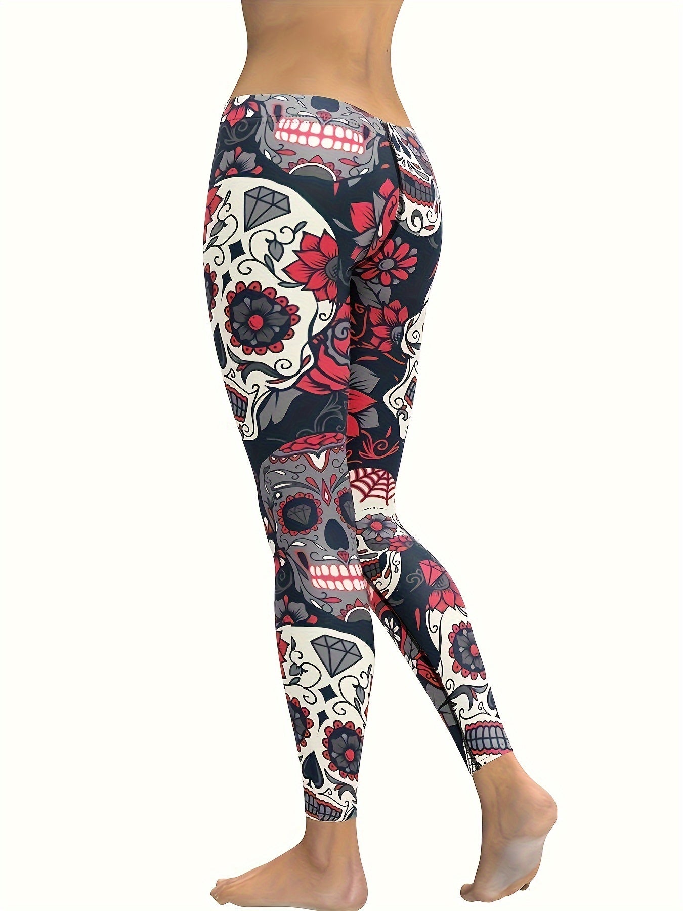 Women's Yoga Leggings With High Waistband, Moisture-Wicking, And Stretchy, Perfect For Outdoor Activities And Fitness