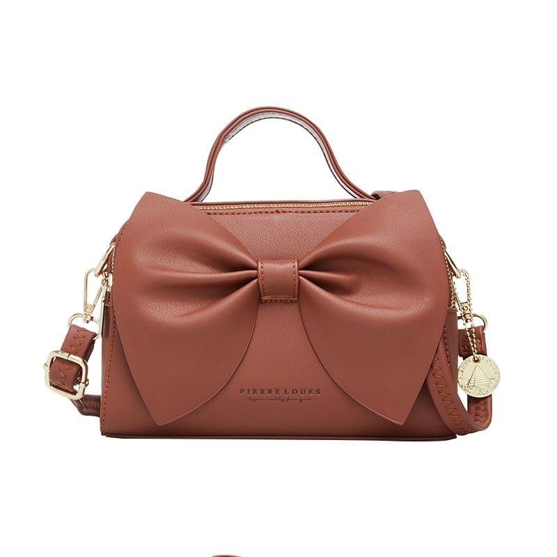 Korean women's bow shoulder bag