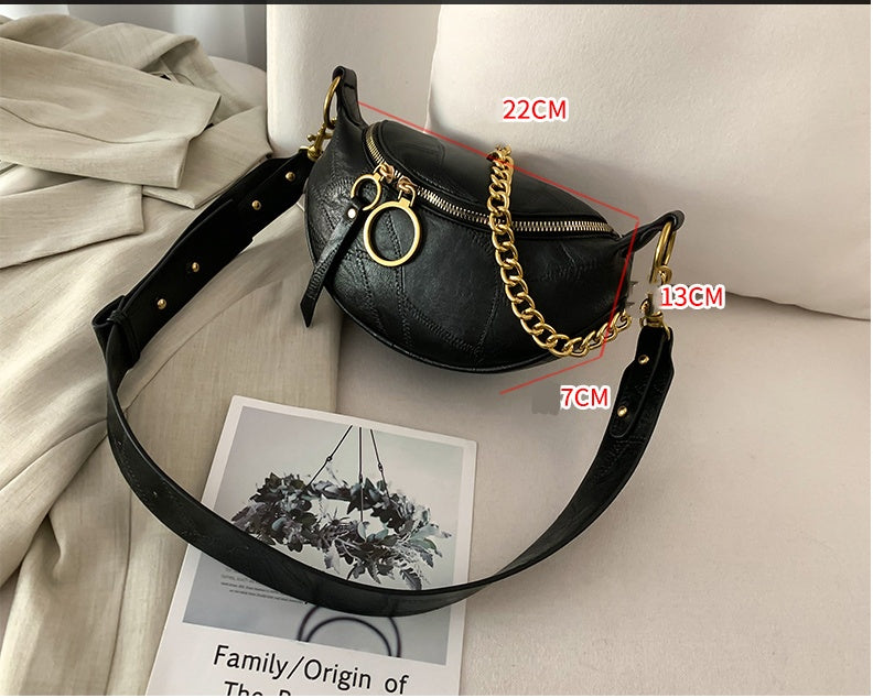 Women's Autumn And Winter Messenger Bag High Fashion Chest Bag