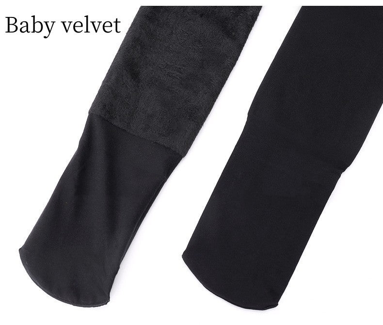 Extra Large Plus Velvet Skin Color Leggings Autumn-Aria Doejay