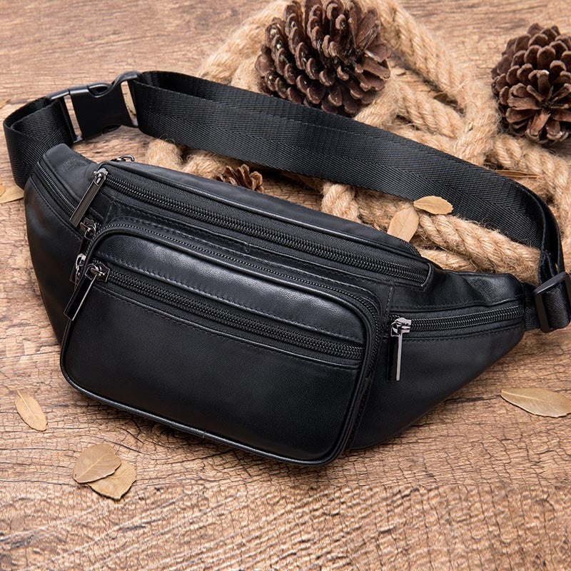 Sheepskin Outdoor Portable Chest Waist Bag