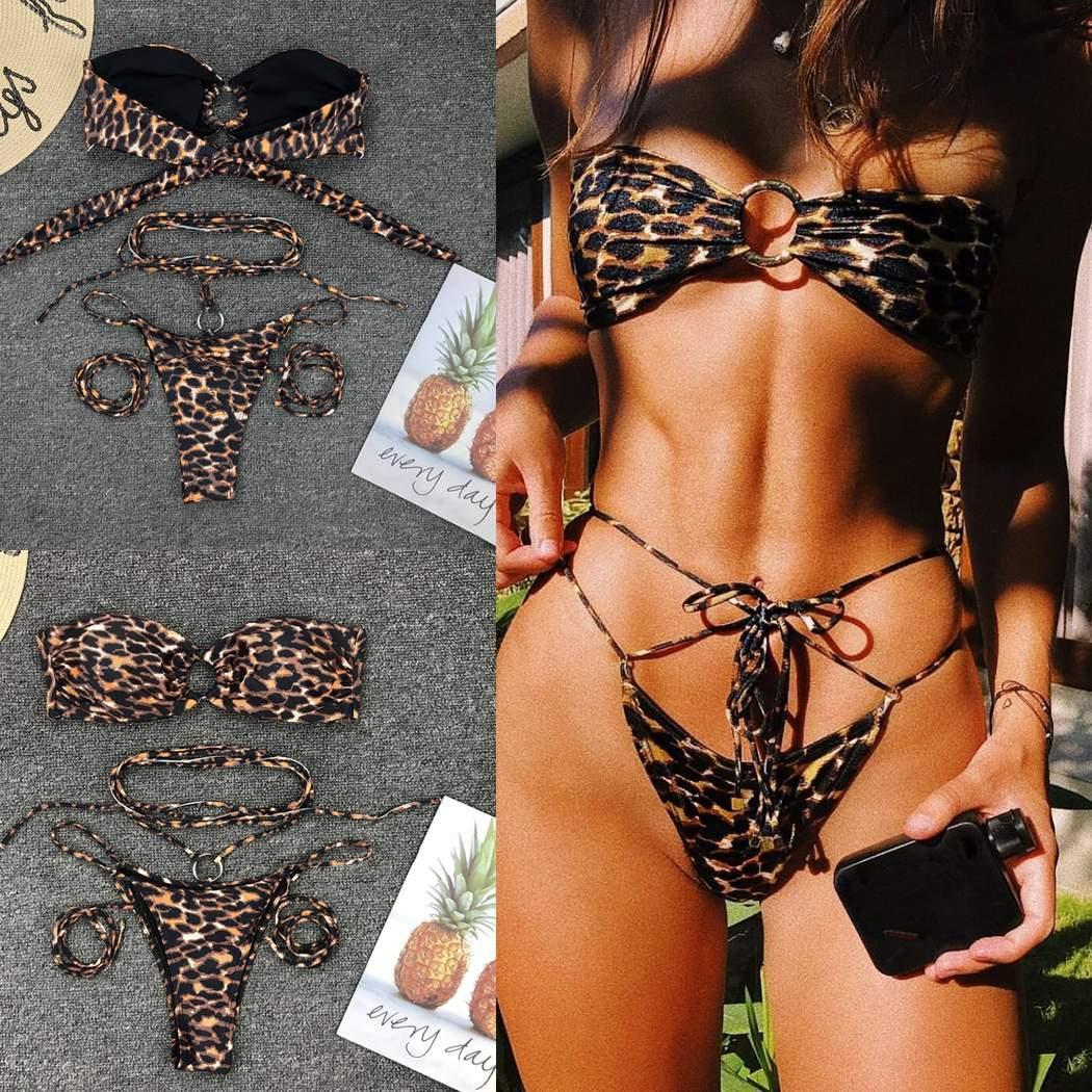 Leopard print bikini-Aria Doejay