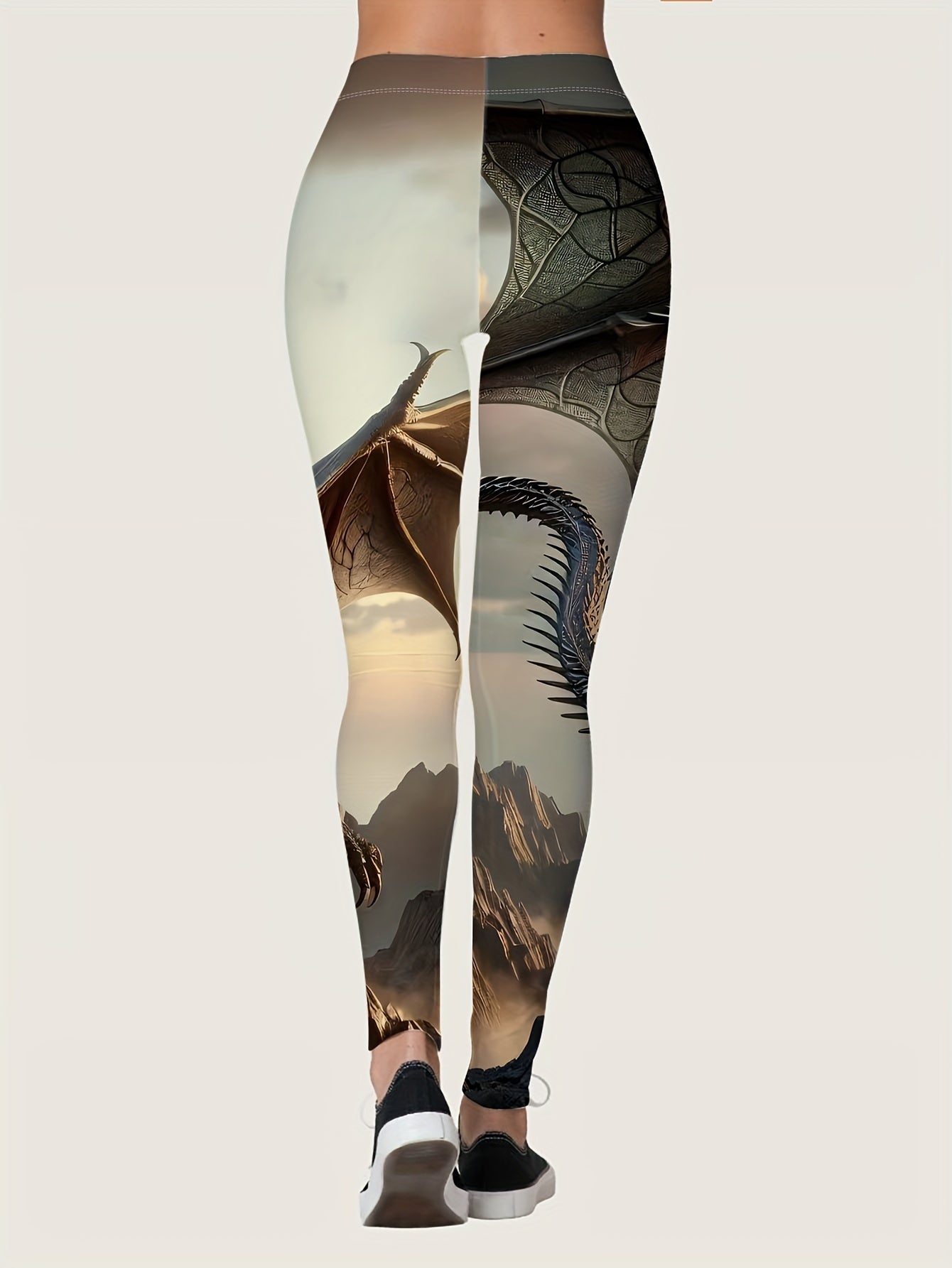 Ultra-Soft Women's Printed Leggings - Comfortable & Stretchy, Perfect for Yoga & Casual Wear, Machine Washable