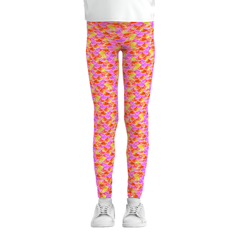 Digital Printing Leggings Girls Leggings Thin Stretch Pants-Aria Doejay