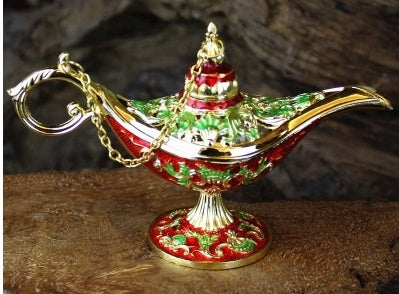 Arabian Genie Oil Lamp Container Decor-Aria Doejay