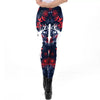 European And American Thin Leggings Women Wear Digital Printed Trousers-Aria Doejay