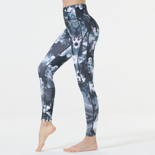 Printed yoga pants-Aria Doejay