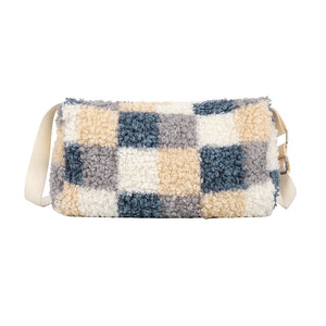 Plush Messenger Bag Fashion Cute Small Plaid