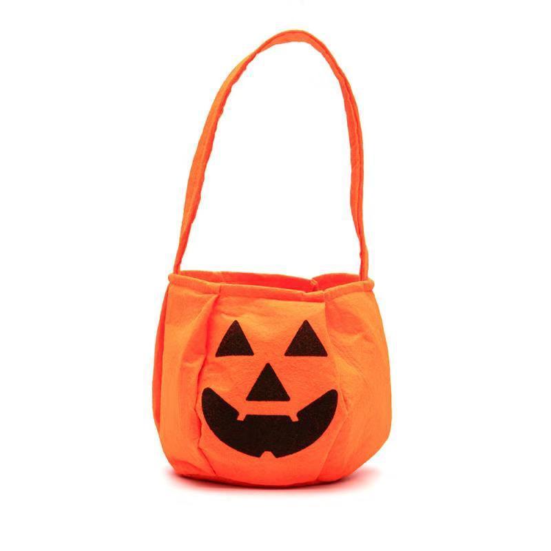 Halloween Pumpkin Bag Portable Three-dimensional Non-woven Bag Candy Bag