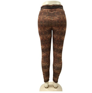 Wool printed yoga leggings-Aria Doejay