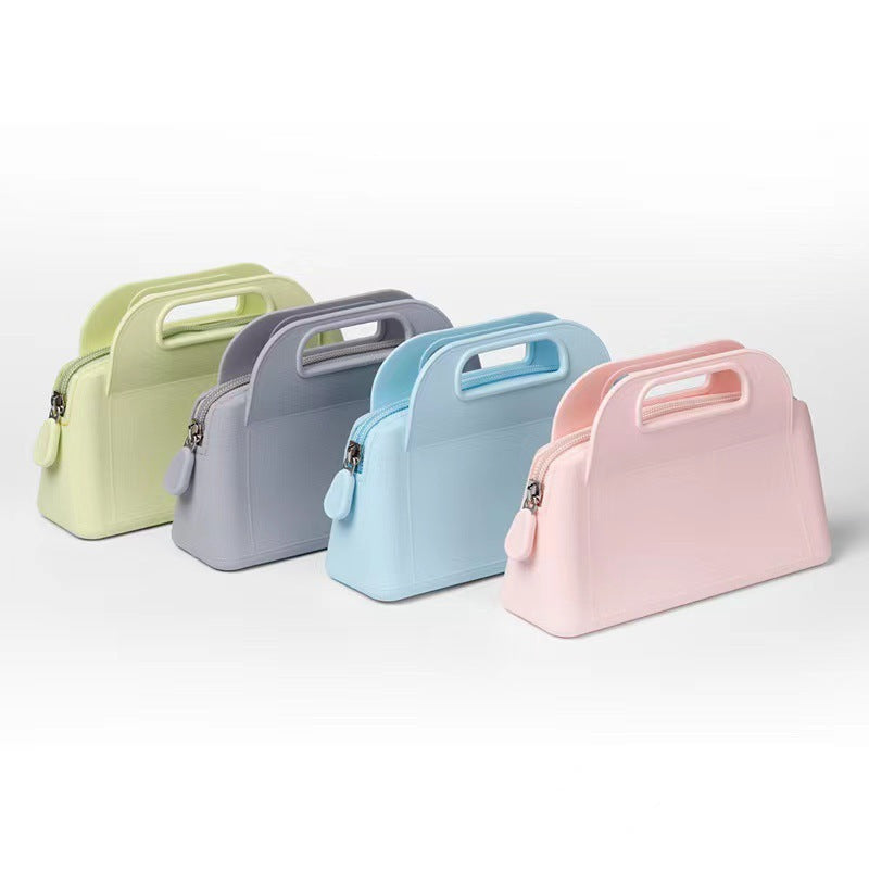 Silicone Handbag Convenient Women's Storage Bag Portable