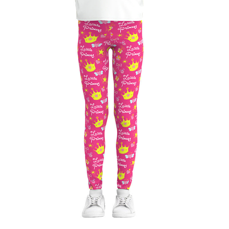 Digital Printing Leggings Girls Leggings Thin Stretch Pants-Aria Doejay