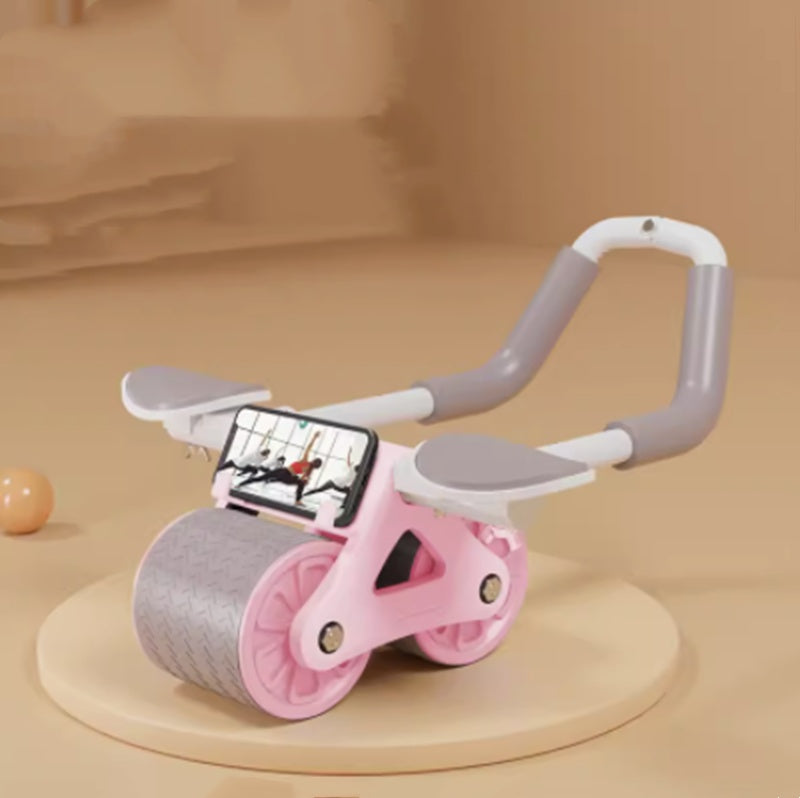 Beginner's Automatic Rebound Belly Wheel Fitness Equipment-Aria Doejay