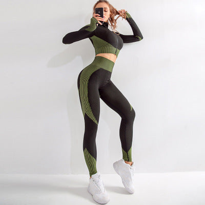 Seamless Yoga Suit Set-Aria Doejay