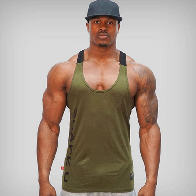 Sports Running T-shirt Men Gym Fitness Tops Tee Shirt String-Aria Doejay