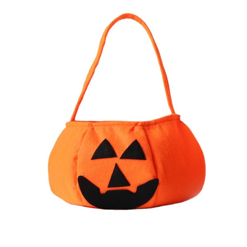 Halloween Pumpkin Bag Portable Three-dimensional Non-woven Bag Candy Bag