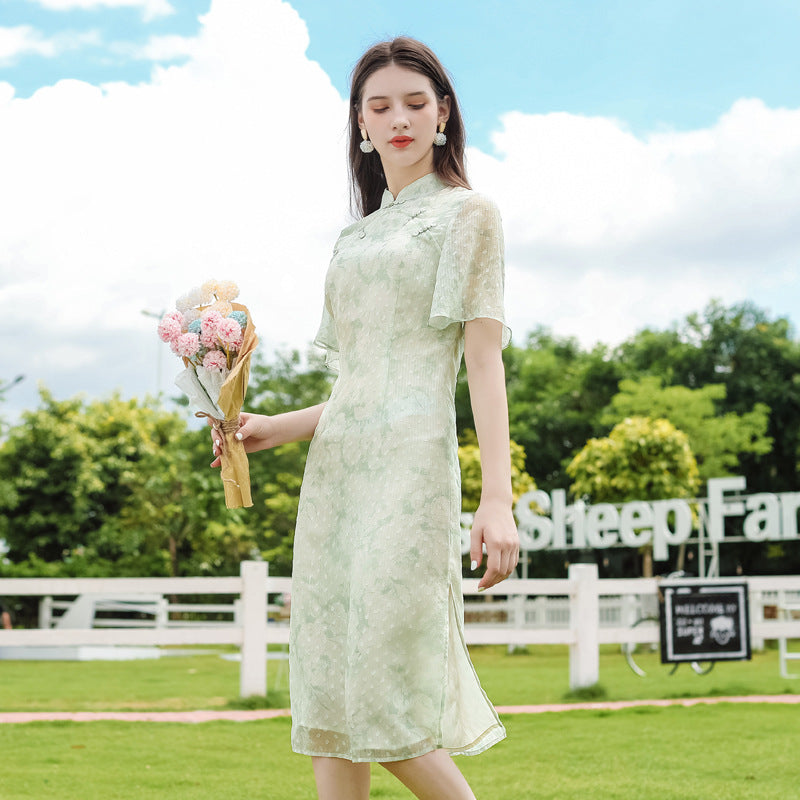 Ladies summer cheongsam dress-Aria Doejay