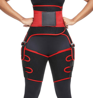 Sports Waist Belt Adjustable One-piece Girdle Leg Straps-Aria Doejay