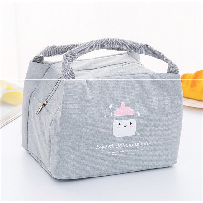 Portable Insulated Lunch Bag Box Picnic Tote Bag