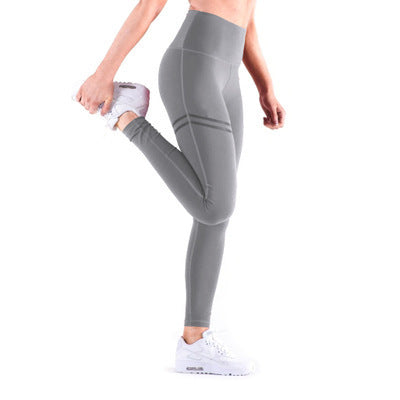 High Waist Yoga Pants Casual Sports High Waist Leggings Solid Color Models-Aria Doejay