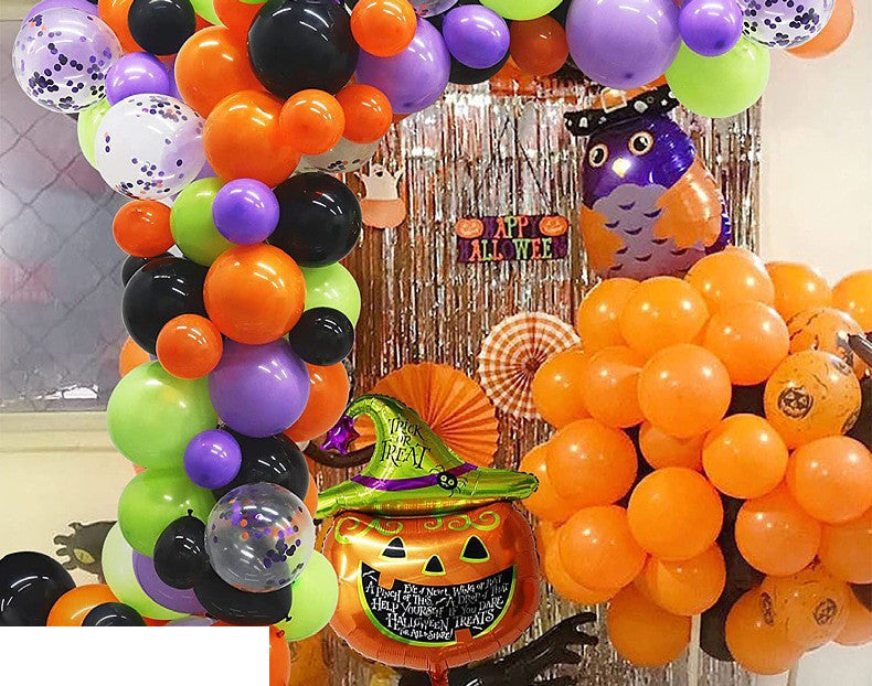 Halloween Party Decor Latex Balloons Set-Aria Doejay