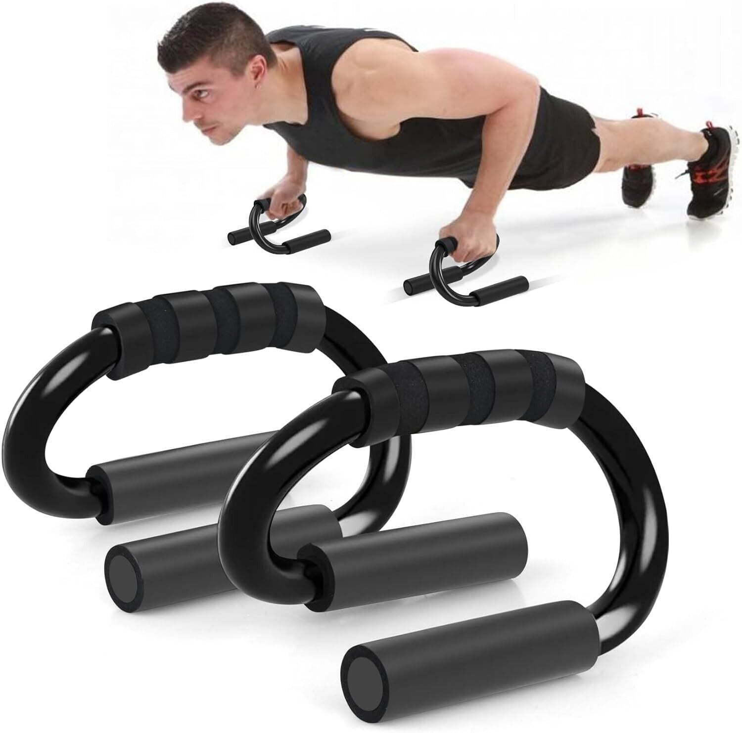 Body Sculptured Push Up Bars Press Handles Stands Exercise Grips FITNESS WORKOUT-Aria Doejay