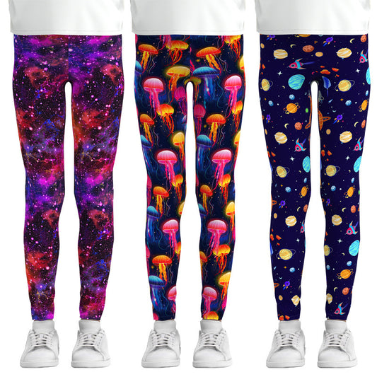 Digital Printing Leggings Girls Leggings Thin Stretch Pants-Aria Doejay