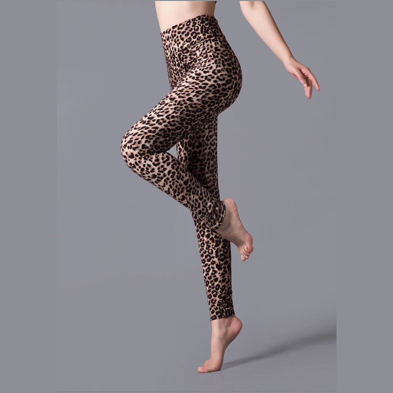 Brushed Cotton Print Camouflage Outerwear Leggings-Aria Doejay