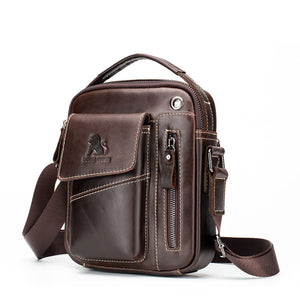 Leather Men's Shoulder Messenger Bag Fashion Trend