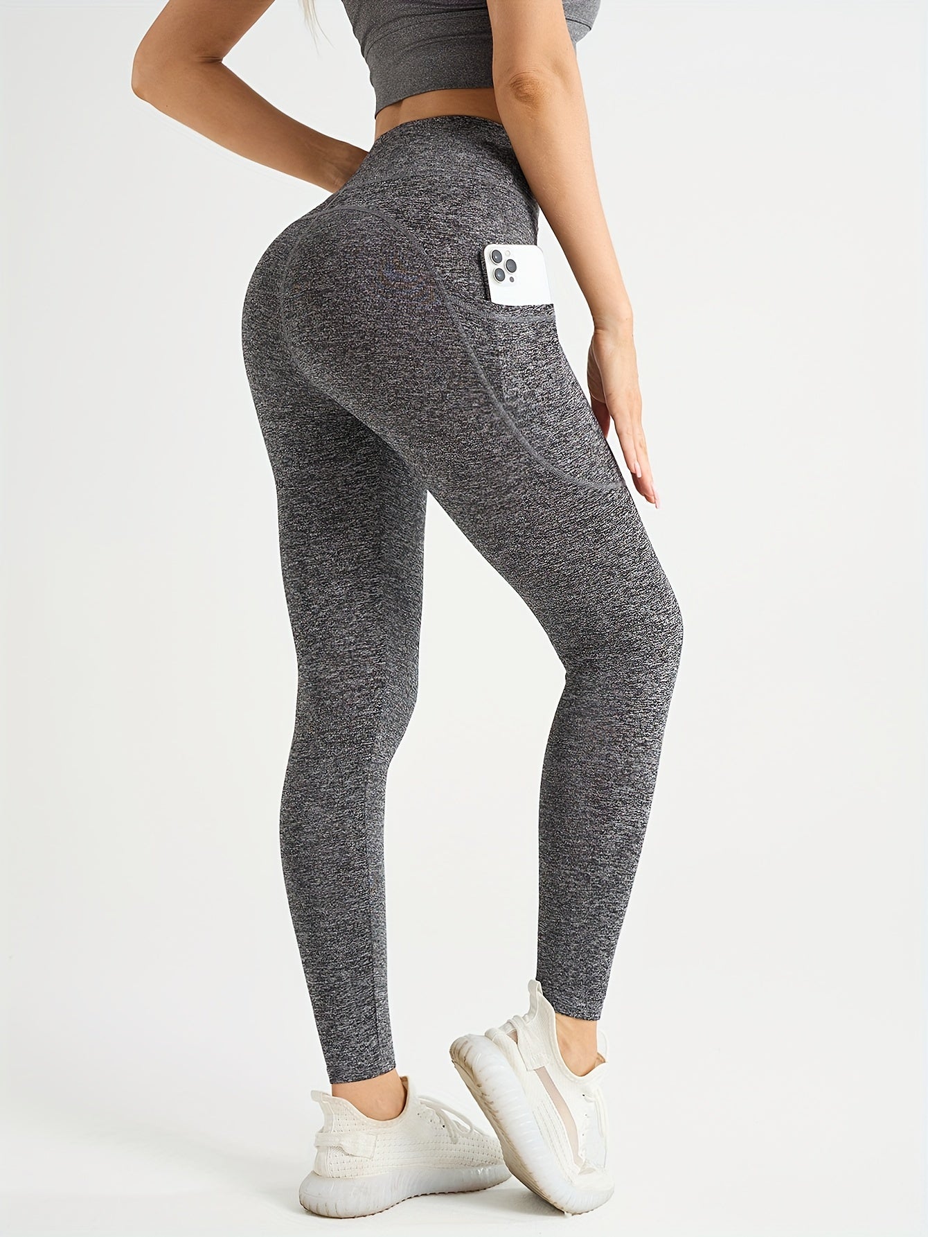 High-Waist, Stretchy Yoga Leggings with Phone Pocket - Slimming, Butt-Lifting Activewear for Women