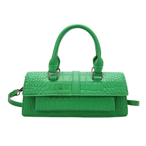 Fashion Crocodile Pattern Women's Small Square Bag