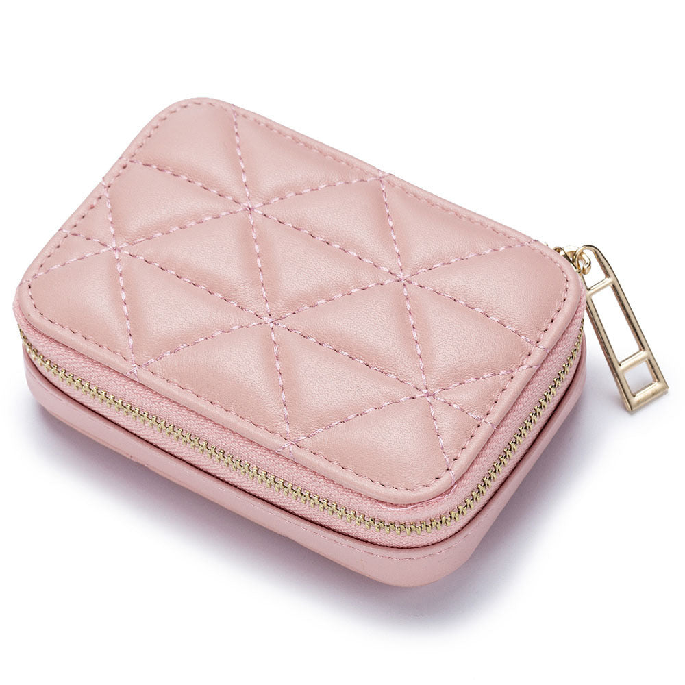 Rhombus Portable Portable Lipstick Pack Mini Cosmetic Bag